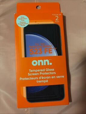 Onn Tempered Glass Screen Protectors for Samsung Galaxy S23 FE - 1 Pack